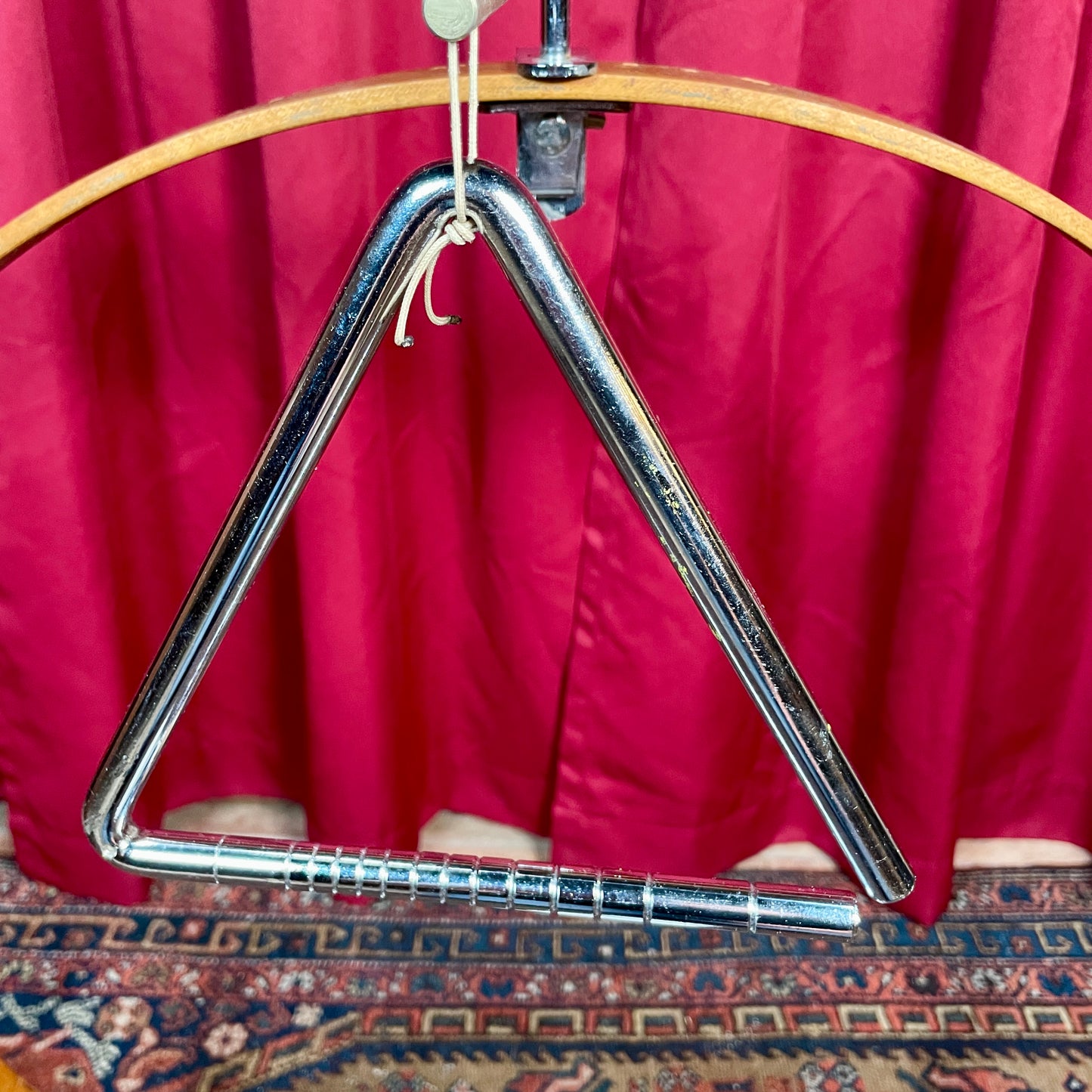 Vintage 8" Orchestral Steel Ribbed Triangle