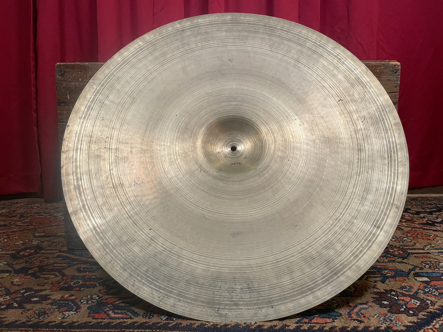 26" Zildjian A 1950s Large Hollow Block Stamp Extra Thin Ride Cymbal 3954g *Video Demo*