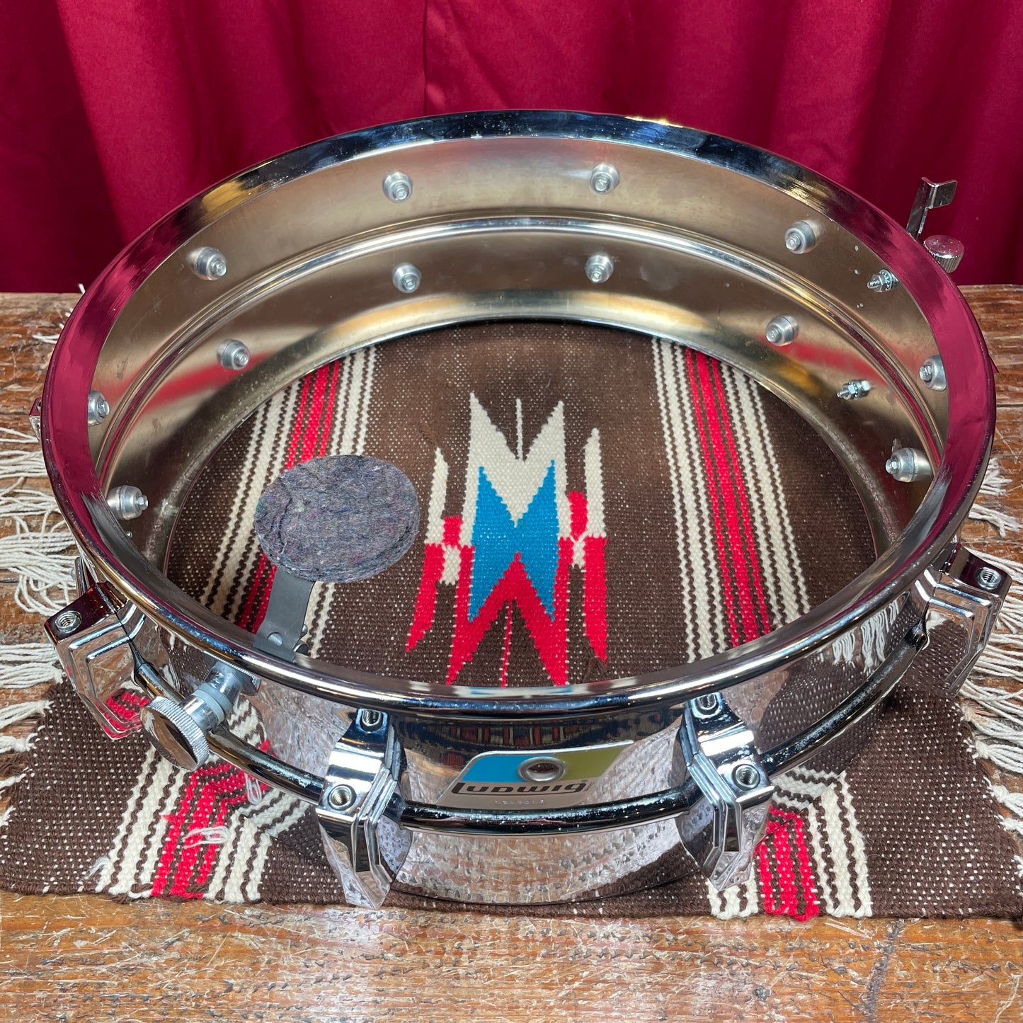 1970s Ludwig 5x14 Supraphonic LM400 Snare Drum