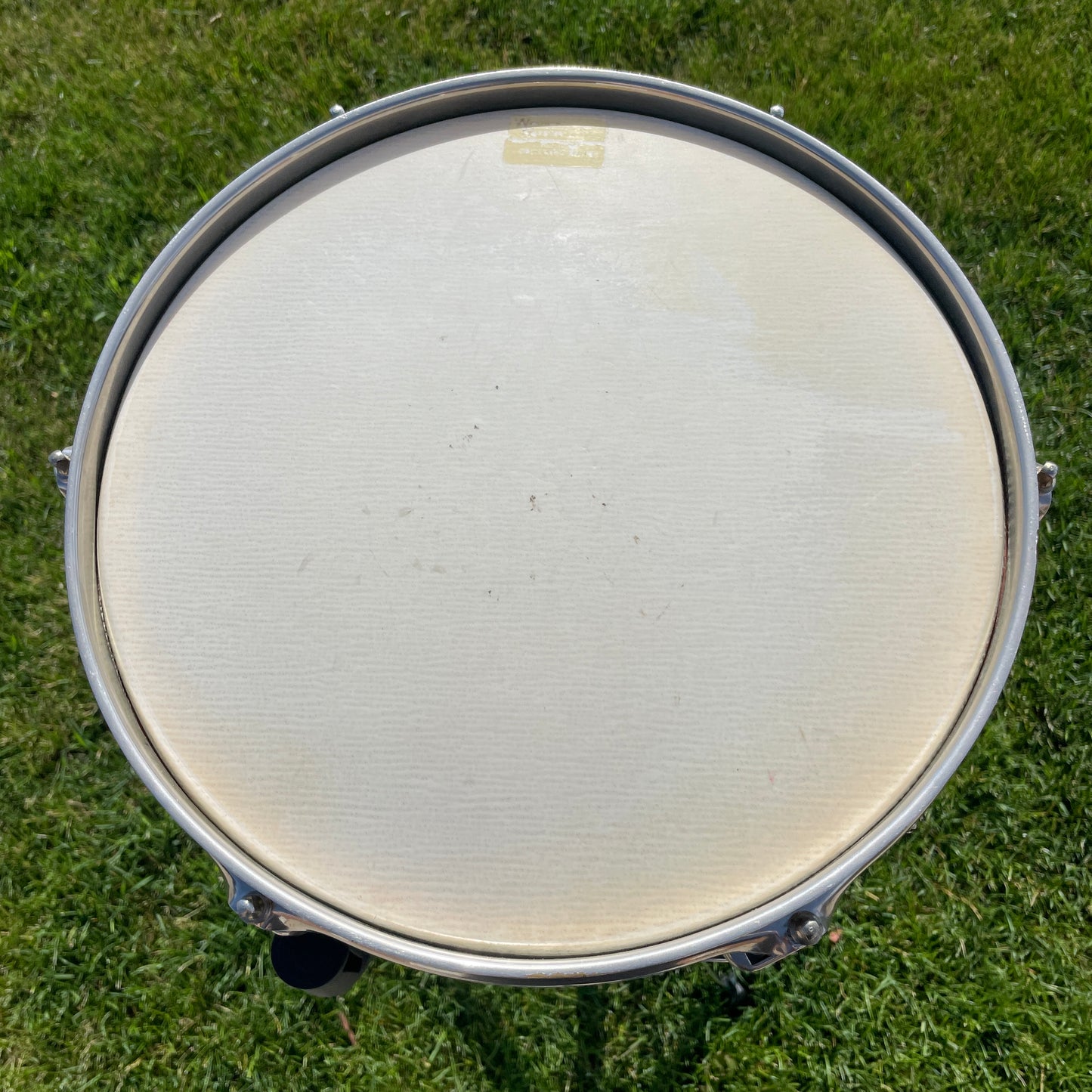 1950s-1960s Ludwig 3x13 Be-Bop Jazz Combo Trans Badge Snare Drum Dark Blue / Gold Duco
