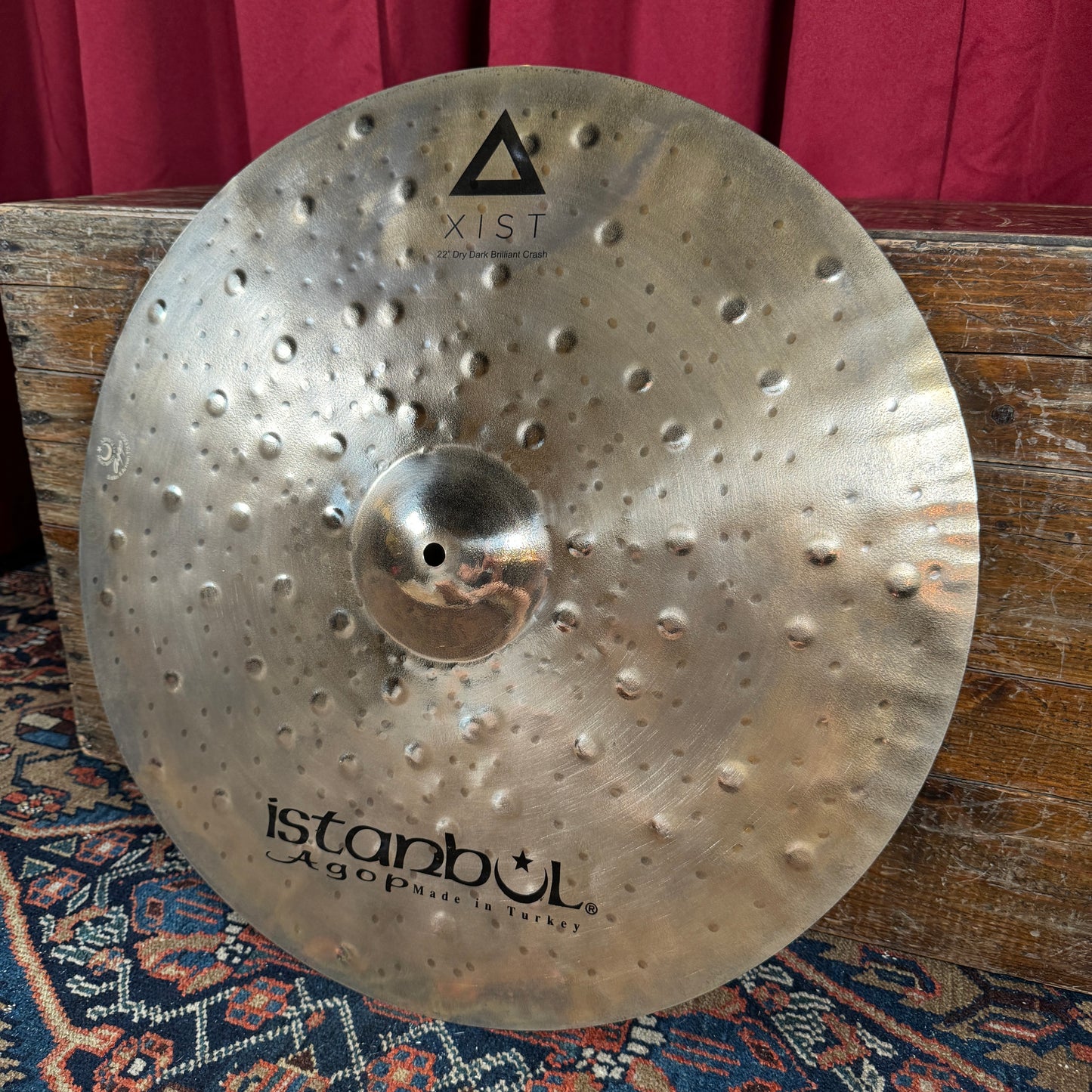 22" Istanbul Agop Xist Dry Dark Brilliant Crash Cymbal 1848g *Video Demo*