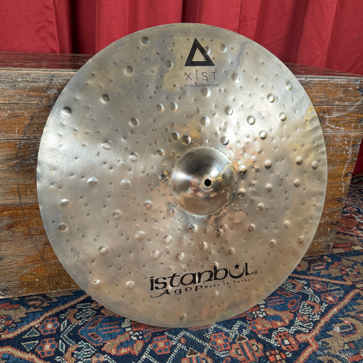 22" Istanbul Agop Xist Dry Dark Brilliant Crash Cymbal 1848g *Video Demo*