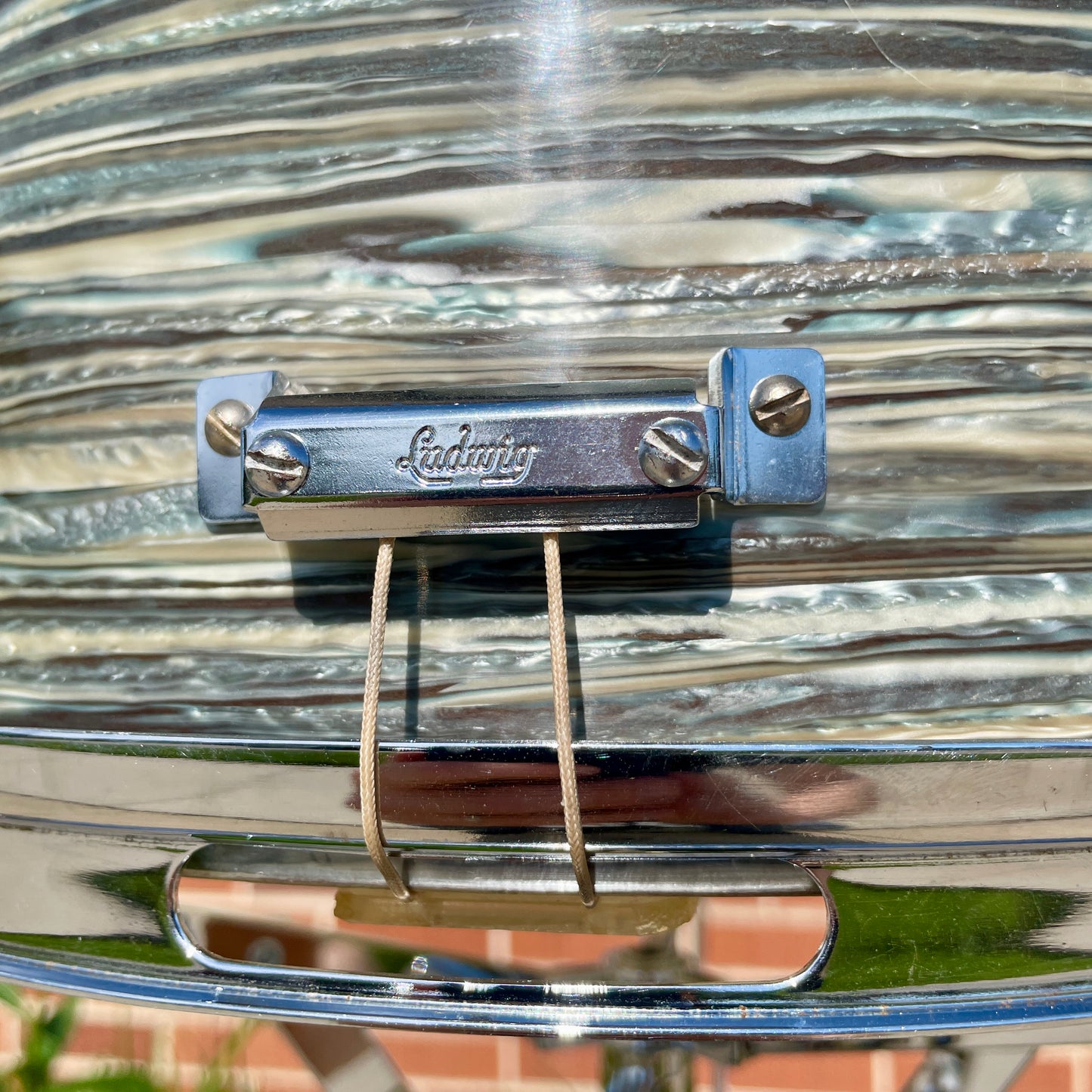 1960s Ludwig 5x14 Pioneer Snare Drum Oyster Blue Pearl