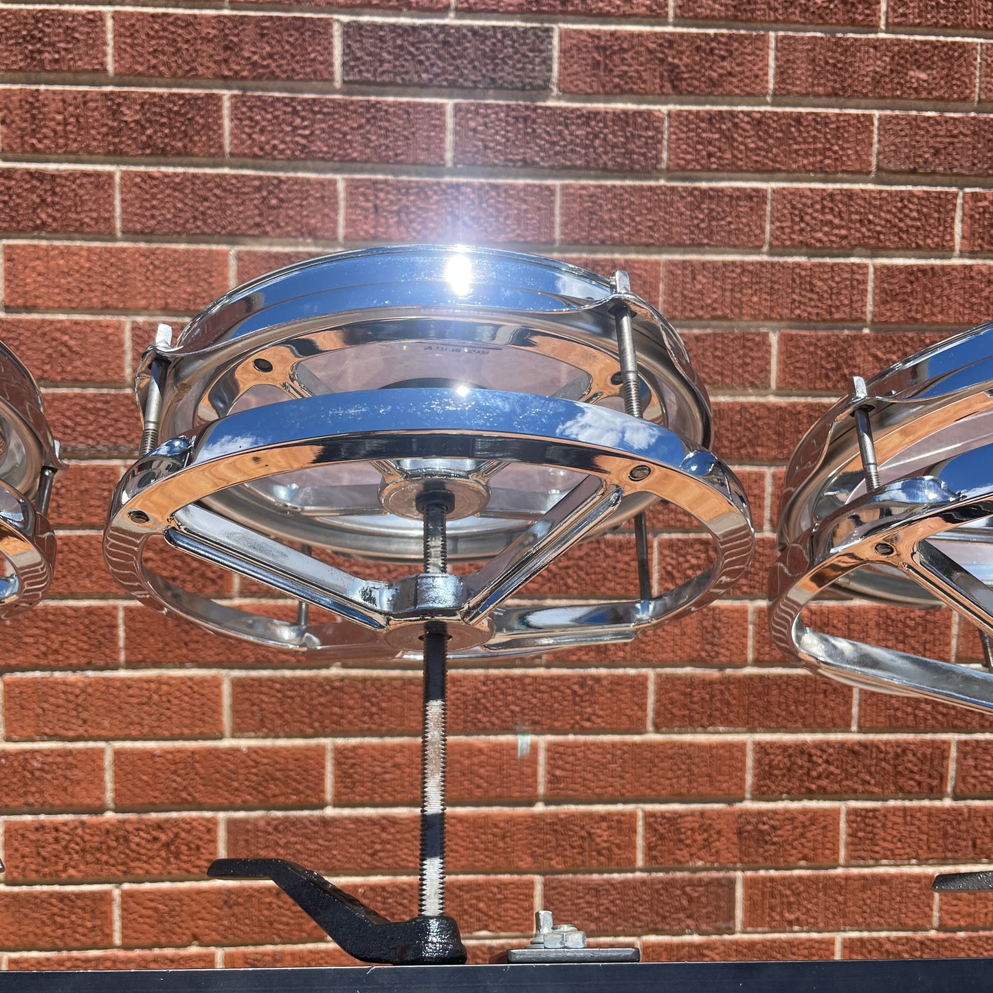 Remo / CB RotoTom 3pc Set 6/8/10 Chrome w/ Stand Roto Tom Drum