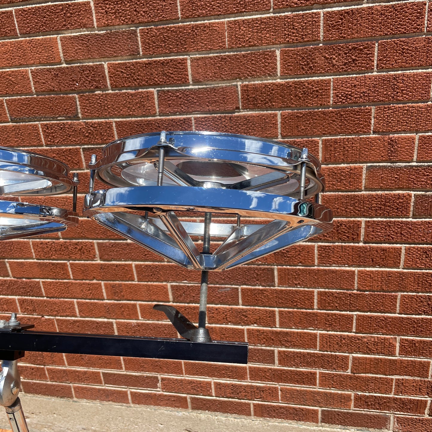 Remo / CB RotoTom 3pc Set 6/8/10 Chrome w/ Stand Roto Tom Drum