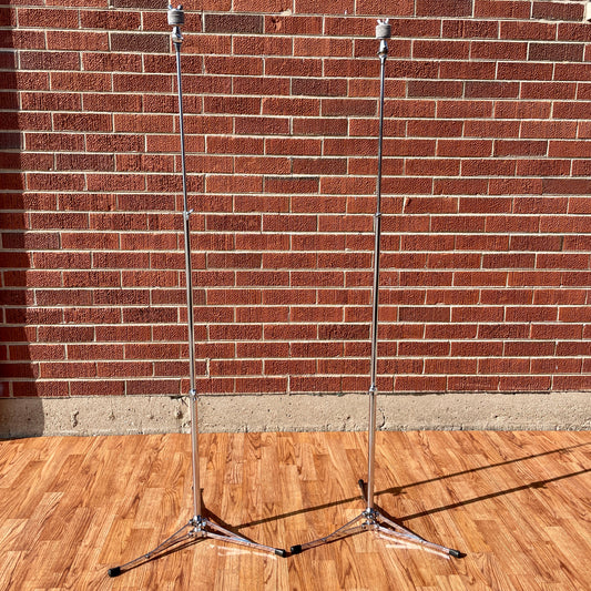 1960s Ludwig No. 1400 Straight Flat Base Cymbal Stand Pair (2 pcs)
