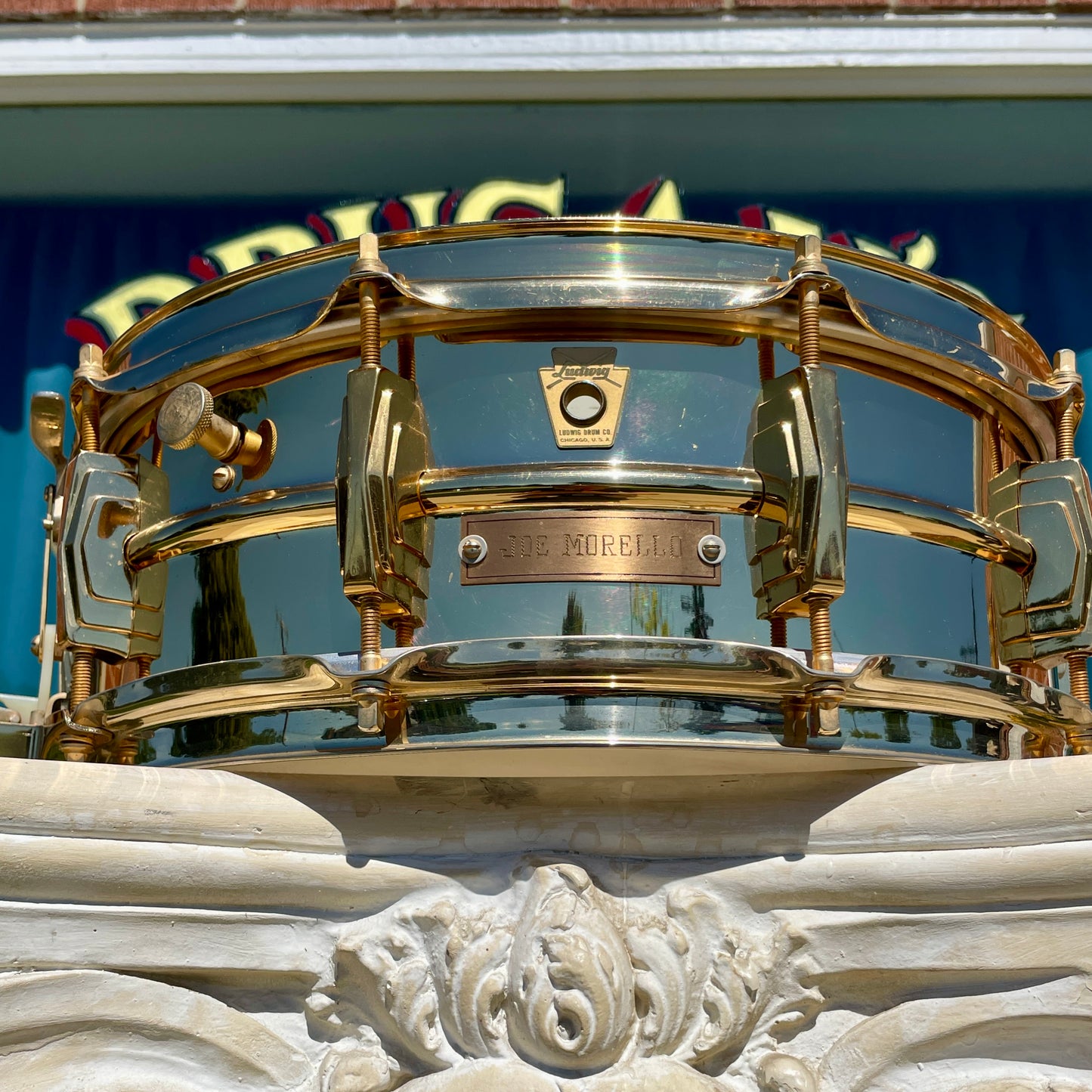 1960s Ludwig Joe Morello's 24K Gold Plated Super-Sensitive 5x14 Snare Drum w/ Original Case & Extras