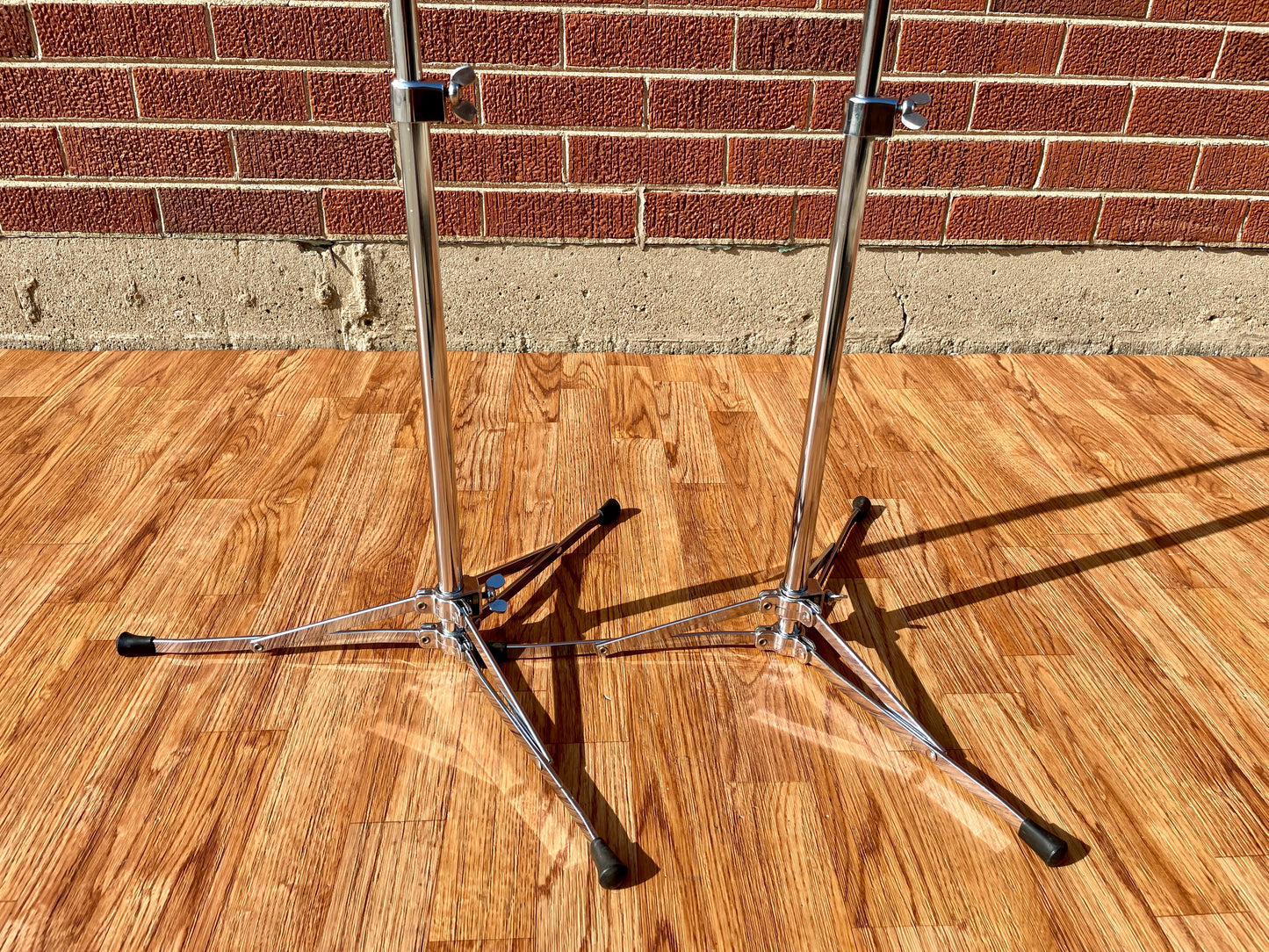 1960s Ludwig No. 1400 Straight Flat Base Cymbal Stand Pair (2 pcs)