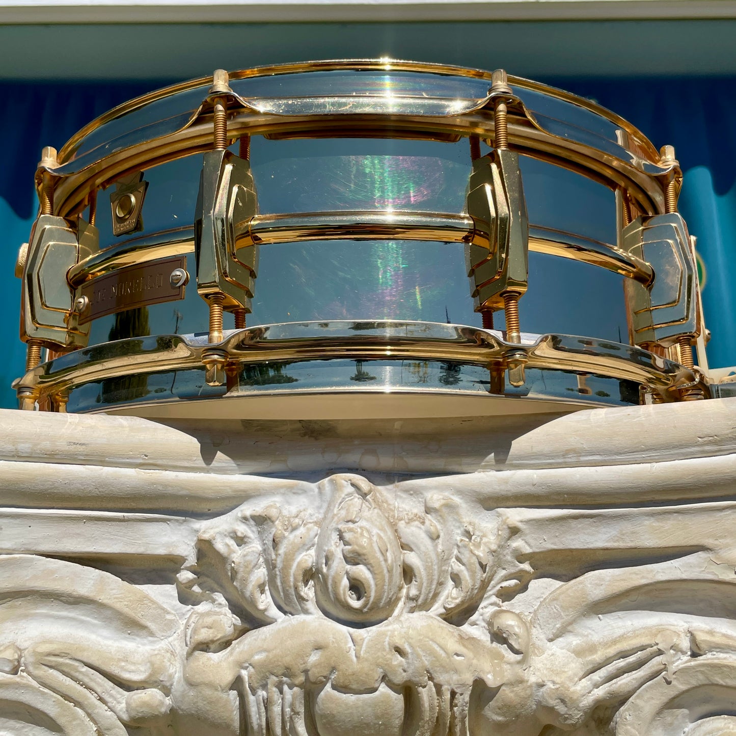 1960s Ludwig Joe Morello's 24K Gold Plated Super-Sensitive 5x14 Snare Drum w/ Original Case & Extras