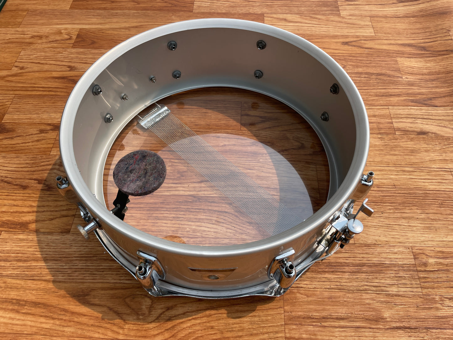 1970s Ludwig 5x14 S-102 Standard Snare Drum Acrolite Finish
