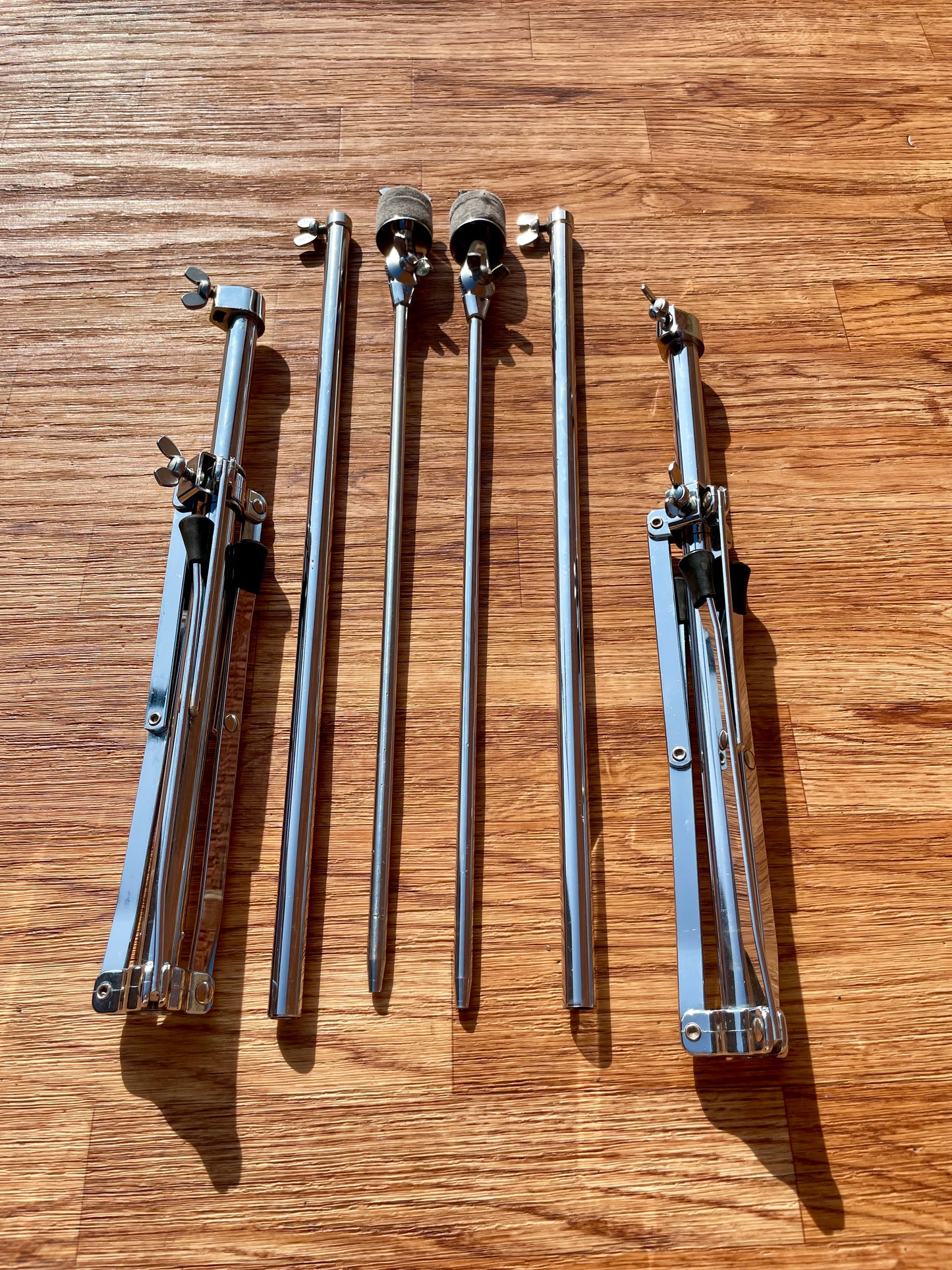 1960s Ludwig No. 1400 Straight Flat Base Cymbal Stand Pair (2 pcs)