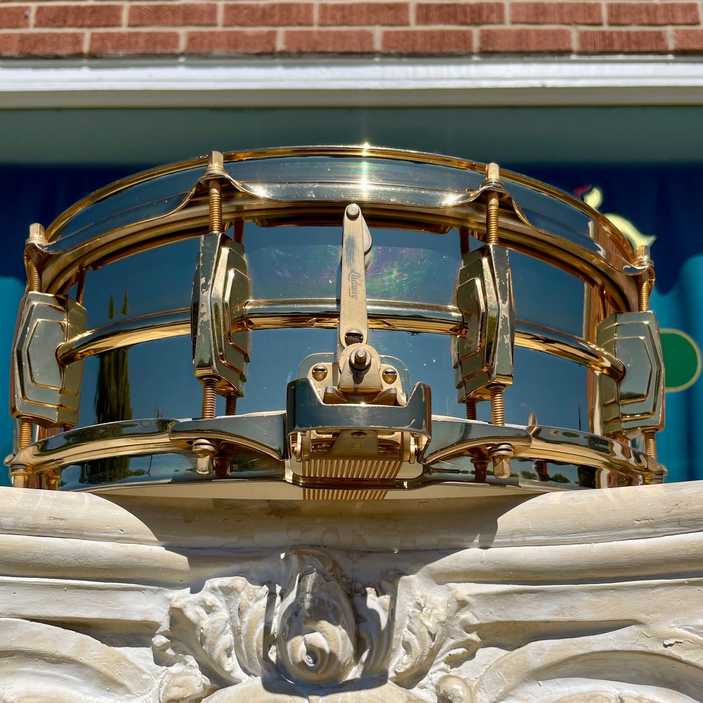 1960s Ludwig Joe Morello's 24K Gold Plated Super-Sensitive 5x14 Snare Drum w/ Original Case & Extras