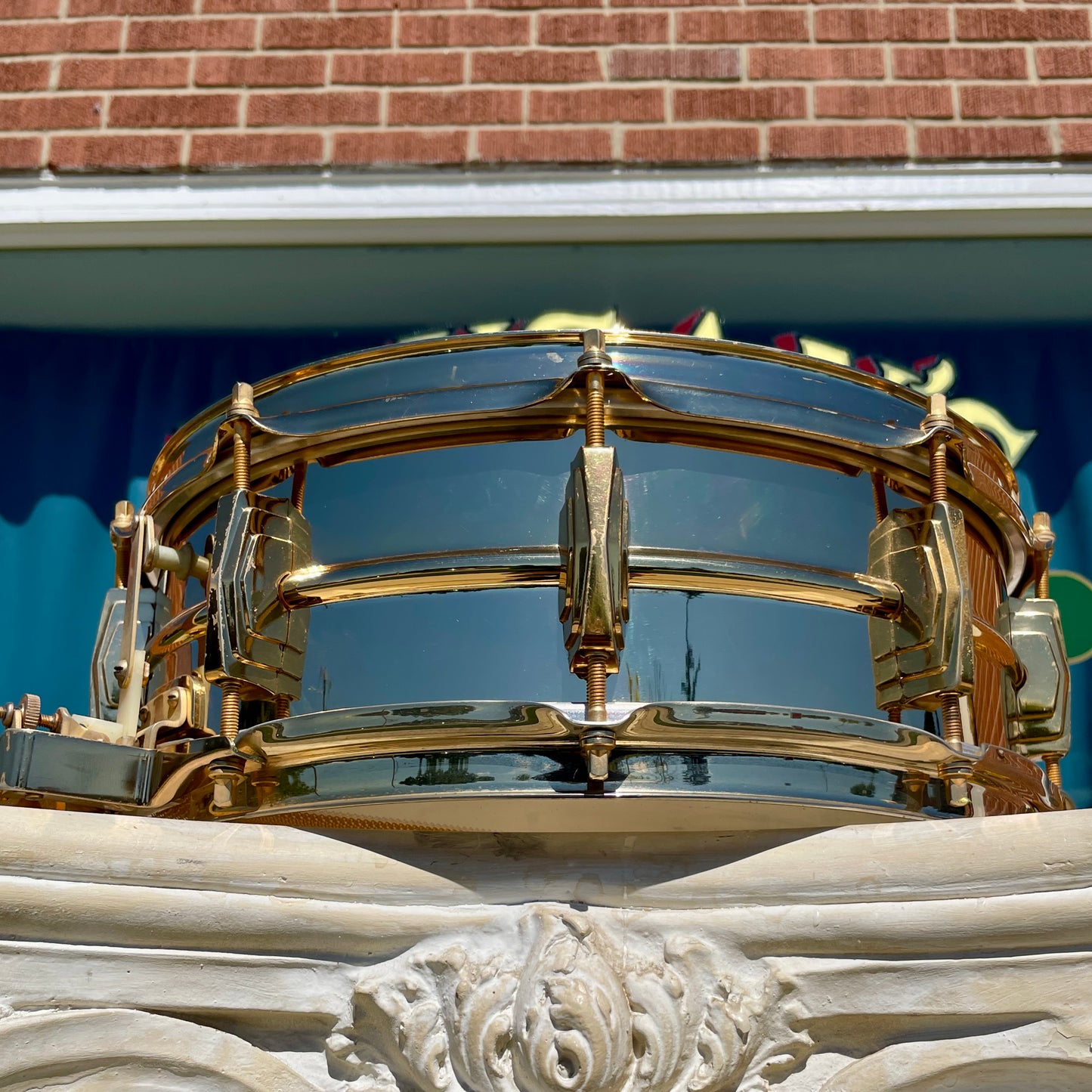 1960s Ludwig Joe Morello's 24K Gold Plated Super-Sensitive 5x14 Snare Drum w/ Original Case & Extras