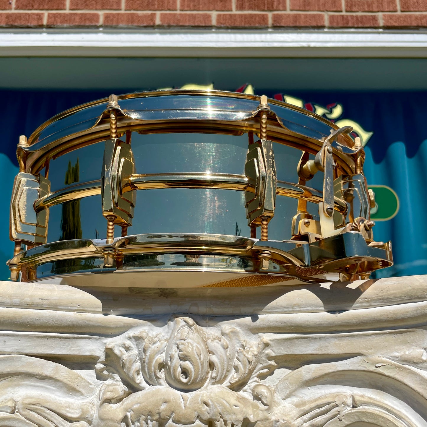 1960s Ludwig Joe Morello's 24K Gold Plated Super-Sensitive 5x14 Snare Drum w/ Original Case & Extras
