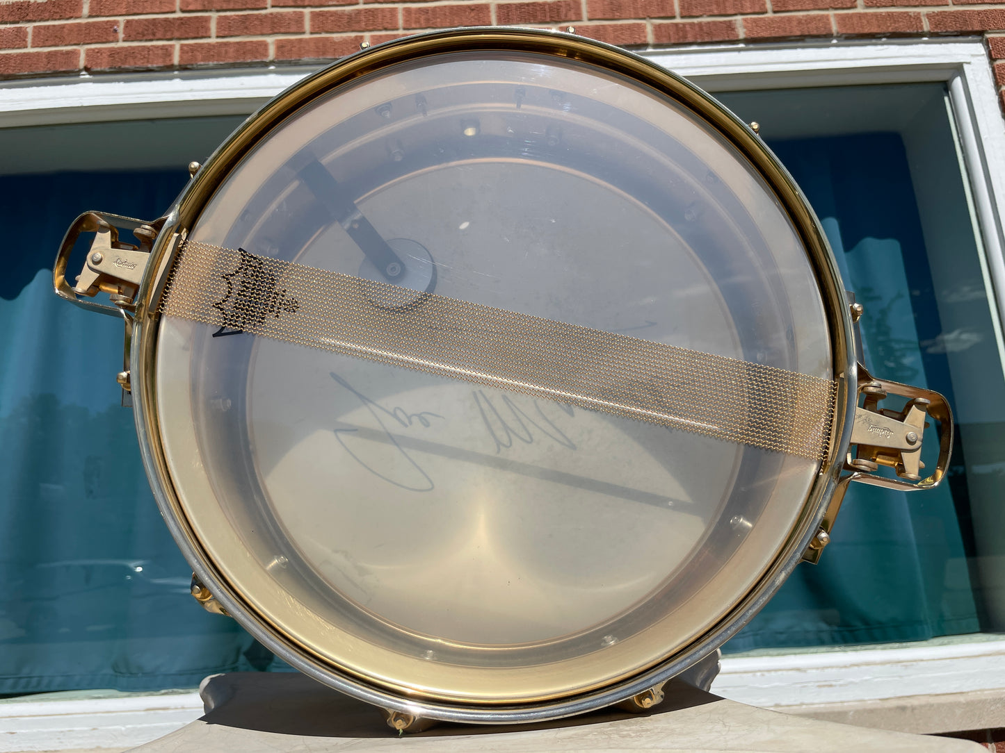 1960s Ludwig Joe Morello's 24K Gold Plated Super-Sensitive 5x14 Snare Drum w/ Original Case & Extras
