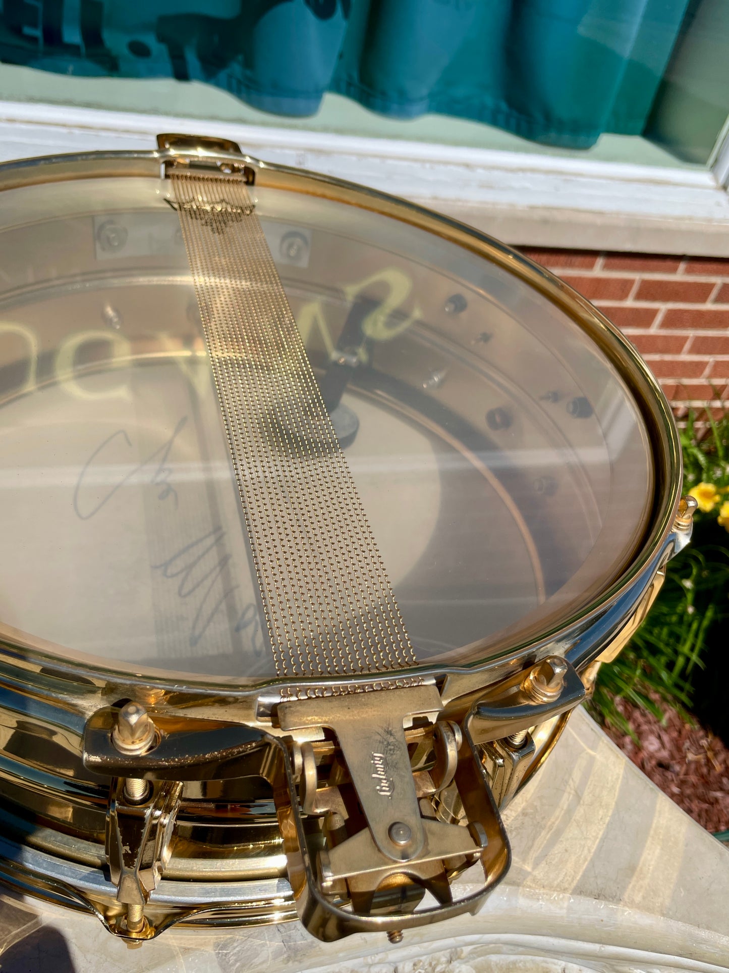 1960s Ludwig Joe Morello's 24K Gold Plated Super-Sensitive 5x14 Snare Drum w/ Original Case & Extras