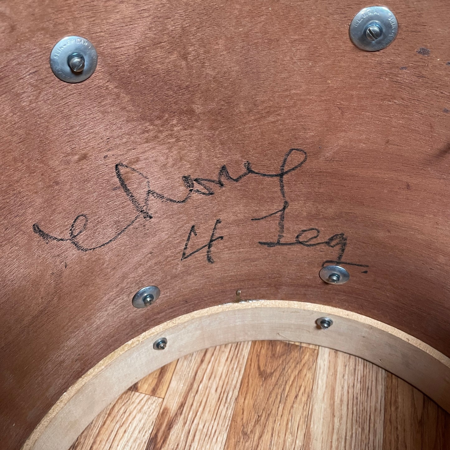 1950s Slingerland Radio King Drum Set White Marine Pearl 22/13/16 w/ 5.5x14 Snare