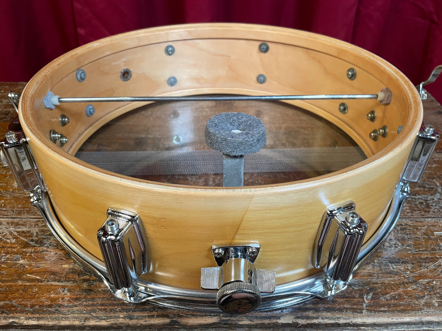 1977 Tama 1 of 1 Joe X. Dube Custom Imperialstar 4.5x15 Snare Drum Natural