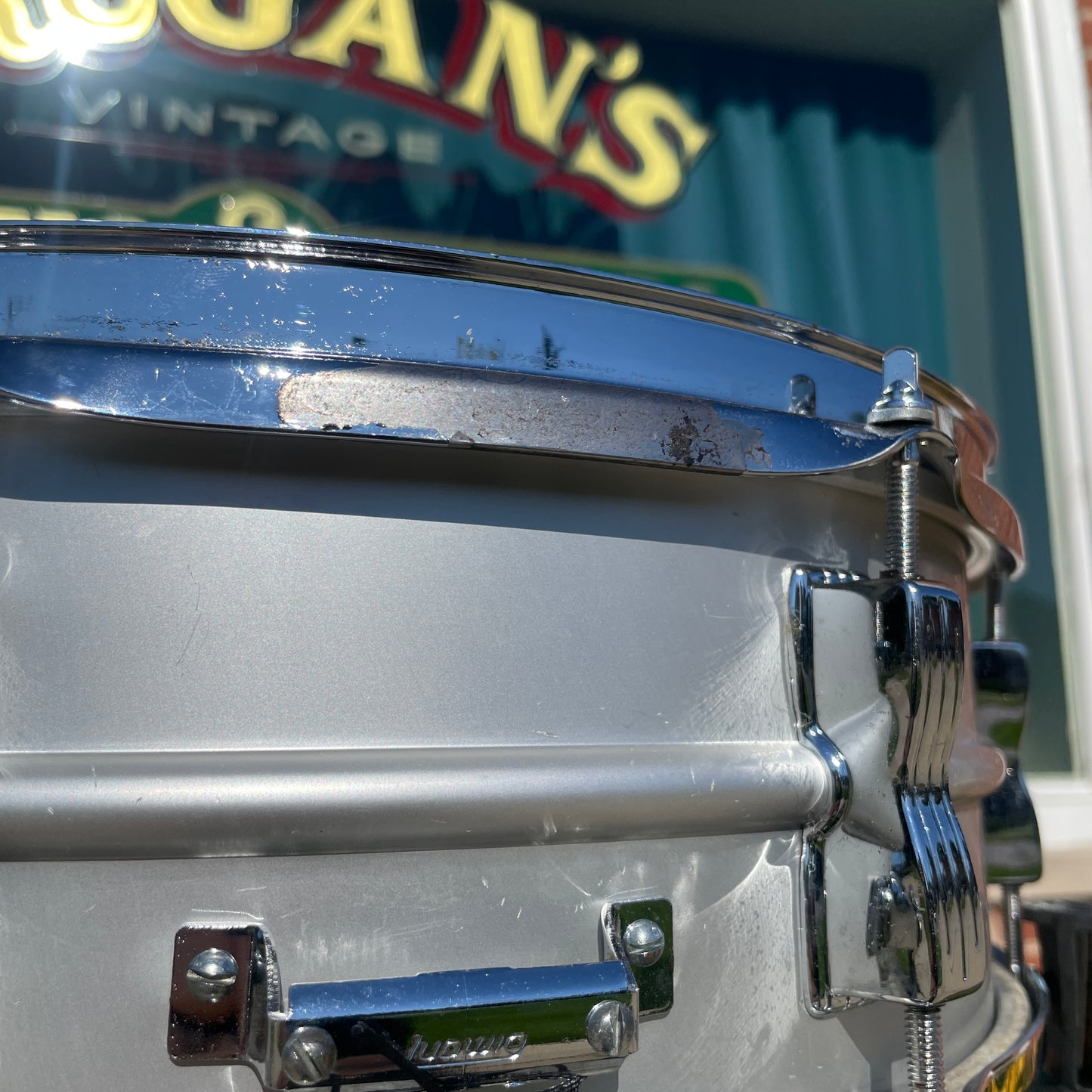 1970s-1980s Ludwig 5x14 Acrolite No. 404 Snare Drum