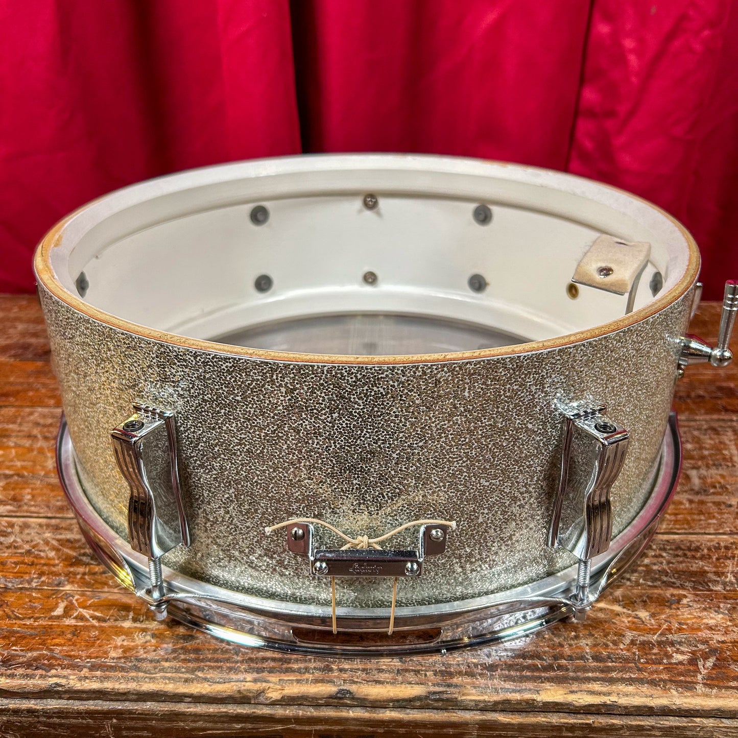 1960s Ludwig 5x14 Pioneer No. 491 Snare Drum Silver Sparkle