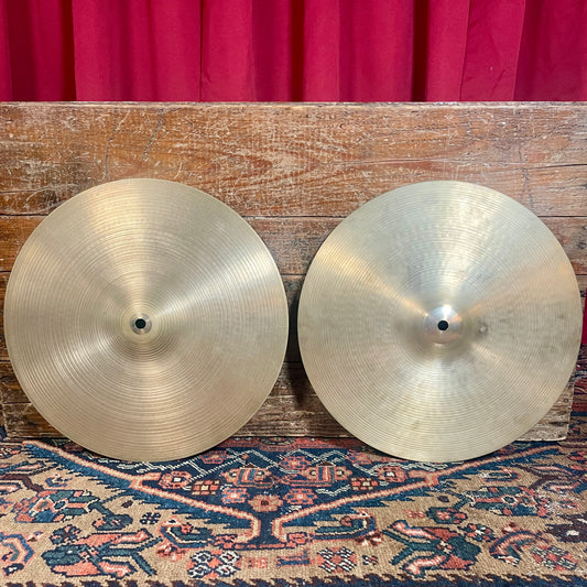 14" Zildjian A 1960s New Beat Hi-Hat Cymbal Pair 882g/1294g *Video Demo*