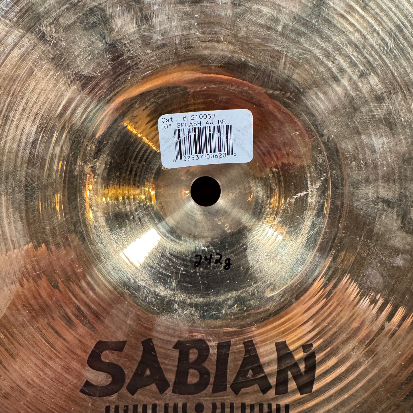 10" Sabian AA Splash Cymbal 242g Brilliant *Video Demo*