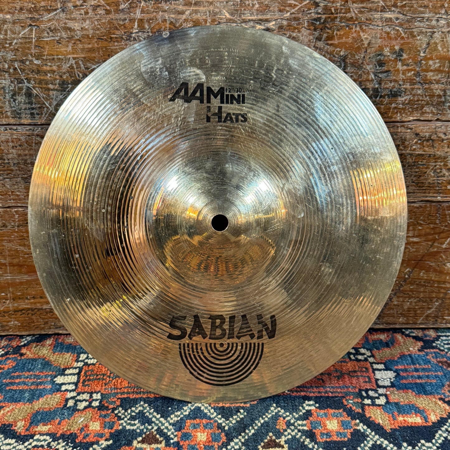 12" Sabian AA Mini Hats Hi-Hat Cymbal Pair 756g/854g *Video Demo*