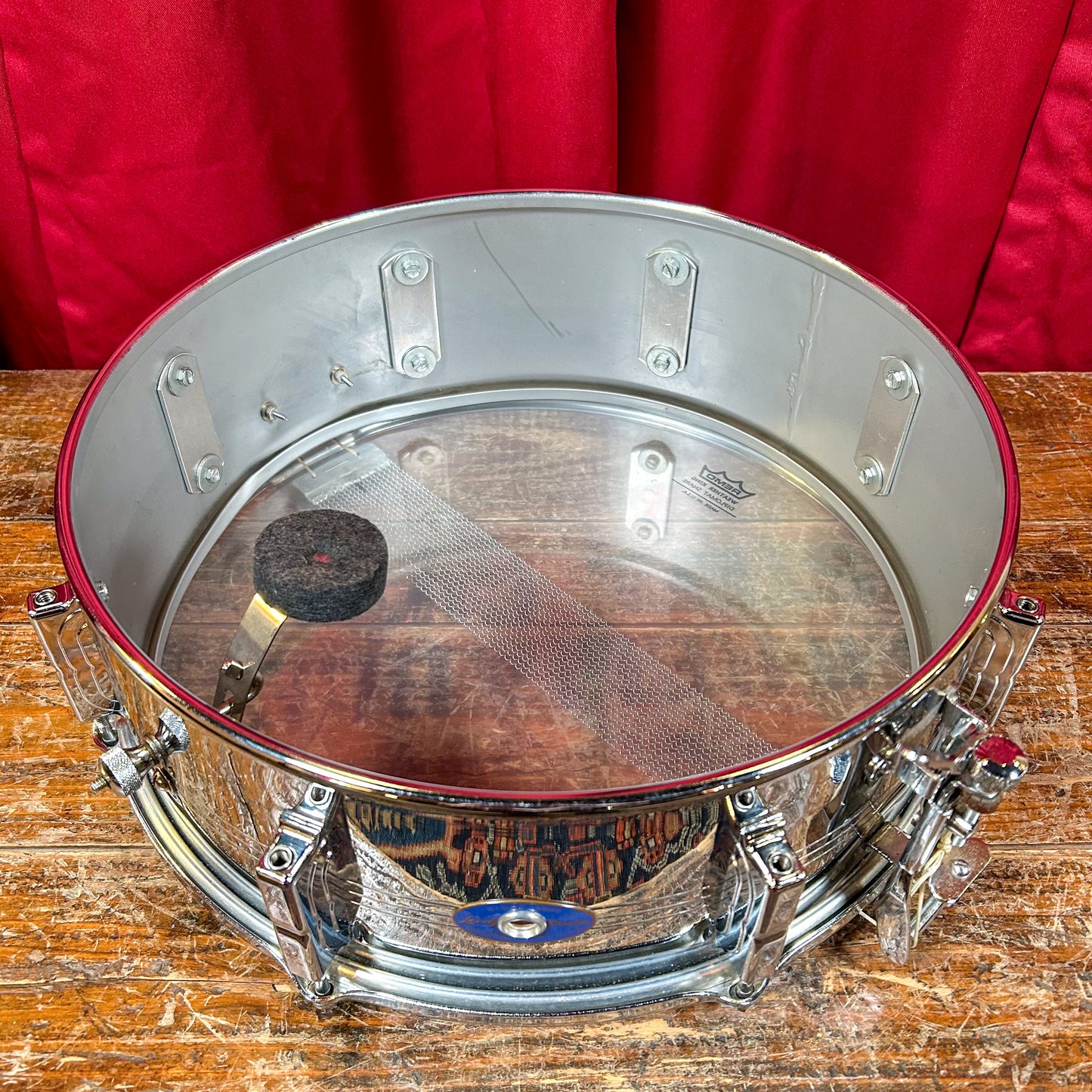 1960s Leedy by Slingerland 5x14 Shelly Manne Model COB Snare Drum No. 391 Slingerleedy Chrome Over Brass
