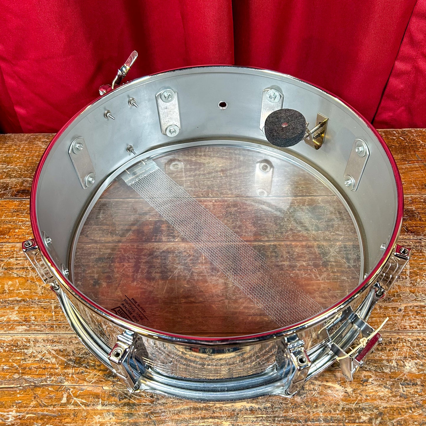 1960s Leedy by Slingerland 5x14 Shelly Manne Model COB Snare Drum No. 391 Slingerleedy Chrome Over Brass