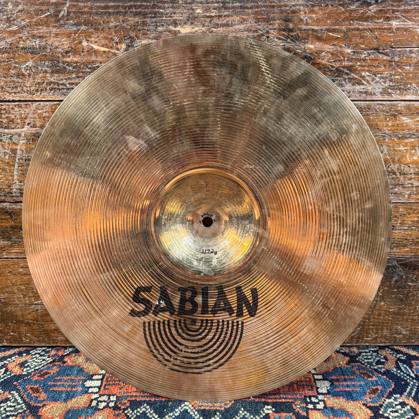 16" Sabian AA Rock Crash Cymbal 1172g Brilliant *Video Demo*
