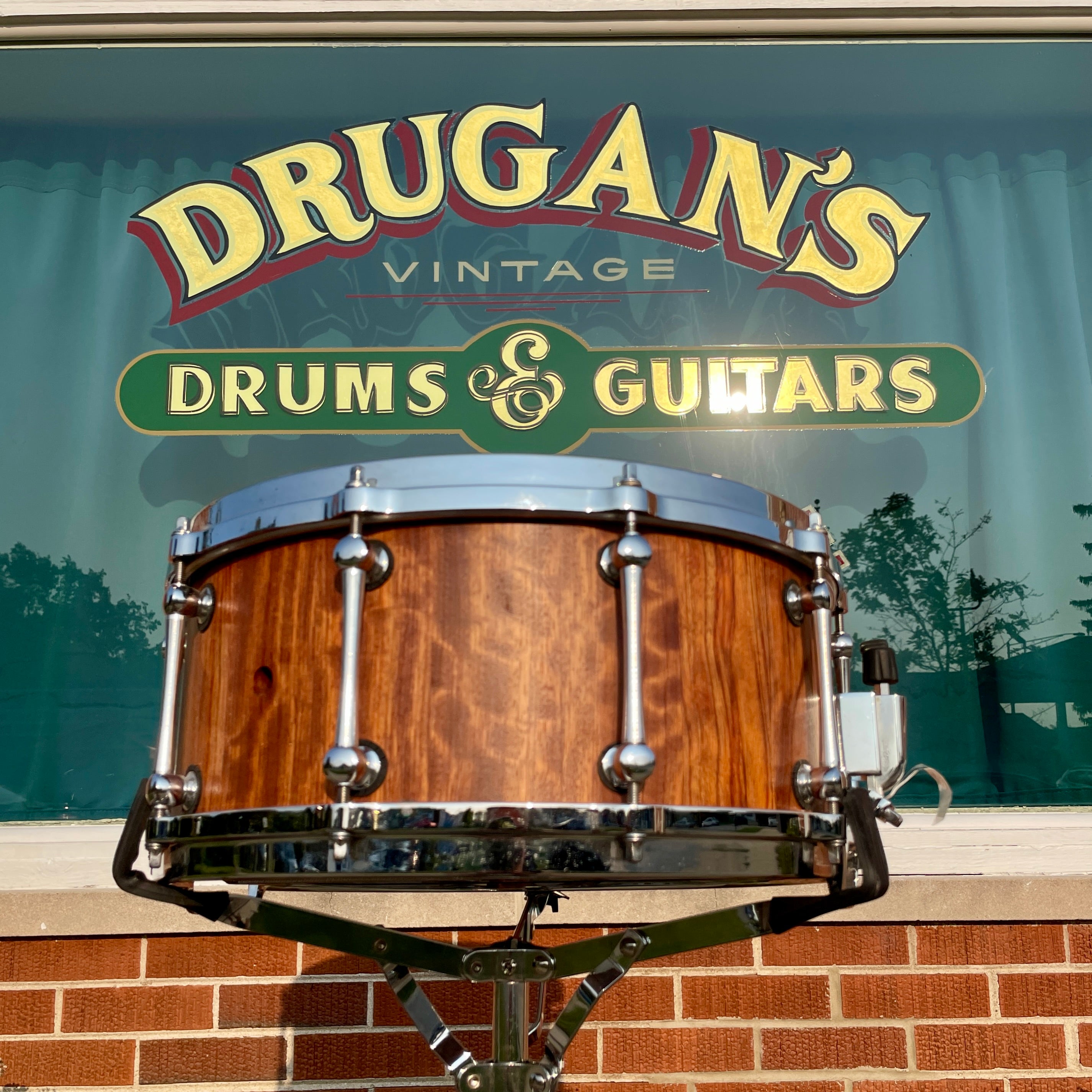 Custom 6.5x14 Stave Shell Snare Drum Diecast Rosewood – Drugan's