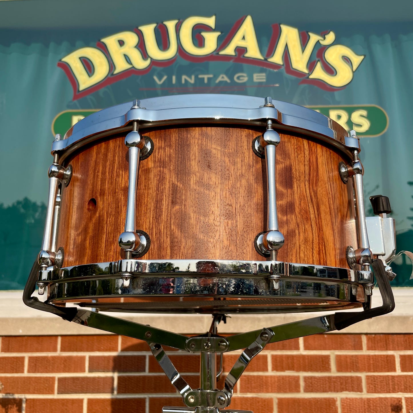Custom 6.5x14 Stave Shell Snare Drum Diecast Rosewood
