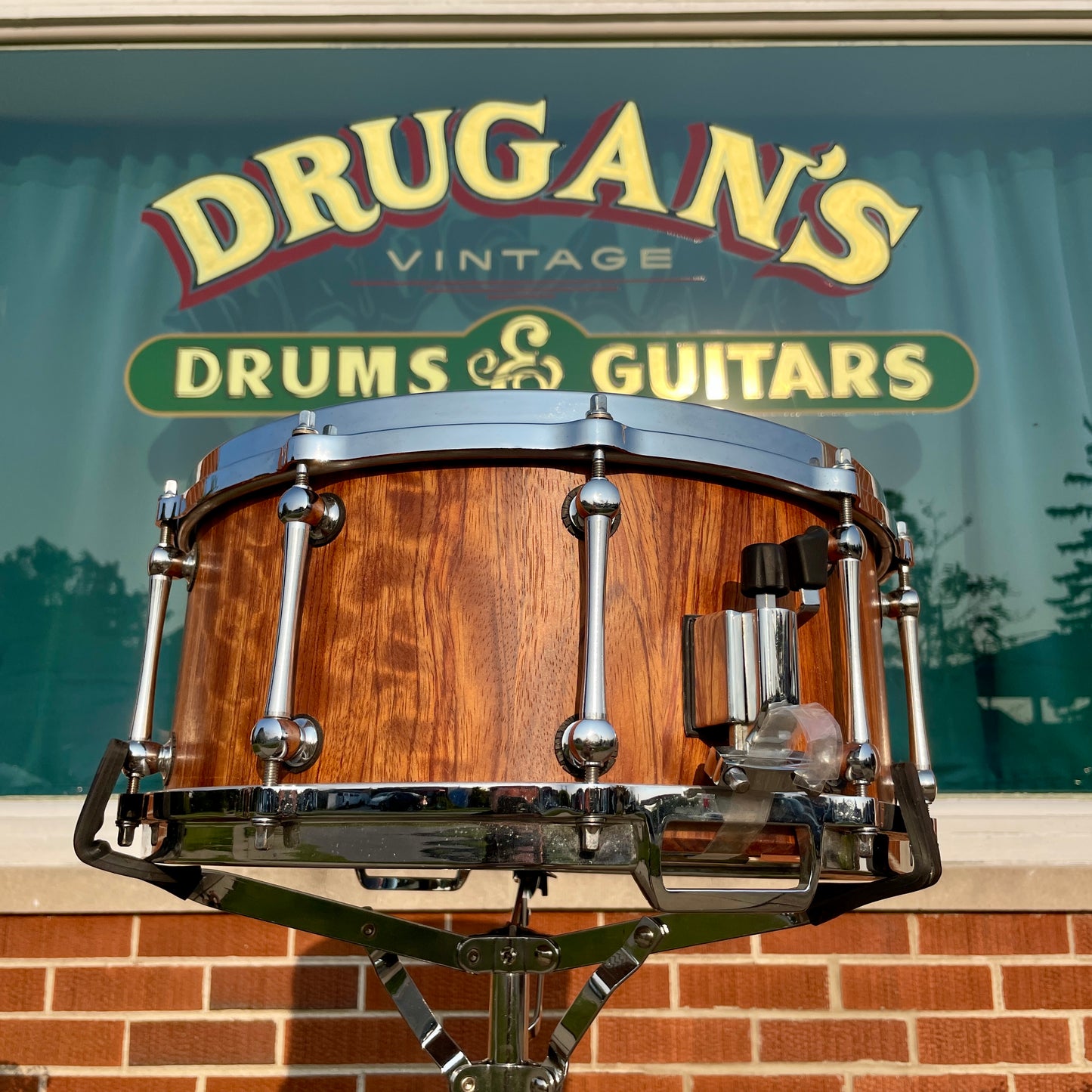 Custom 6.5x14 Stave Shell Snare Drum Diecast Rosewood