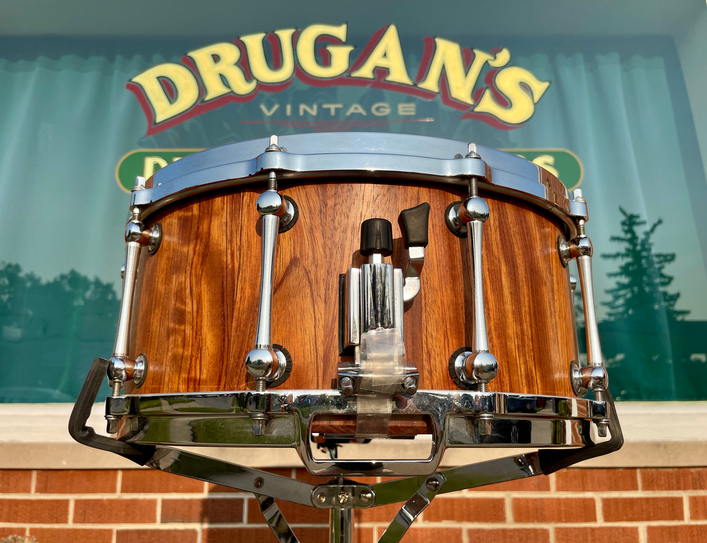 Custom 6.5x14 Stave Shell Snare Drum Diecast Rosewood