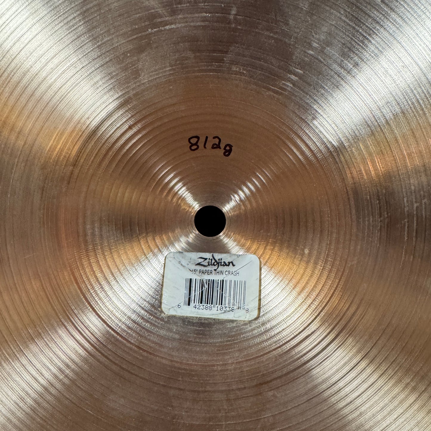 15" Zildjian A Paper Thin Crash Cymbal 812g *Video Demo*