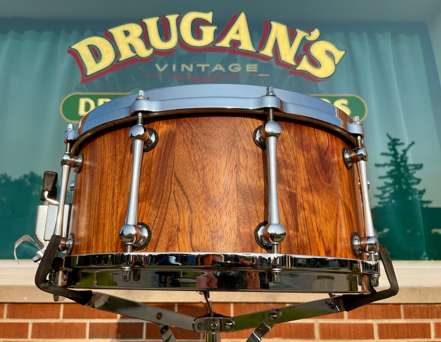 Custom 6.5x14 Stave Shell Snare Drum Diecast Rosewood