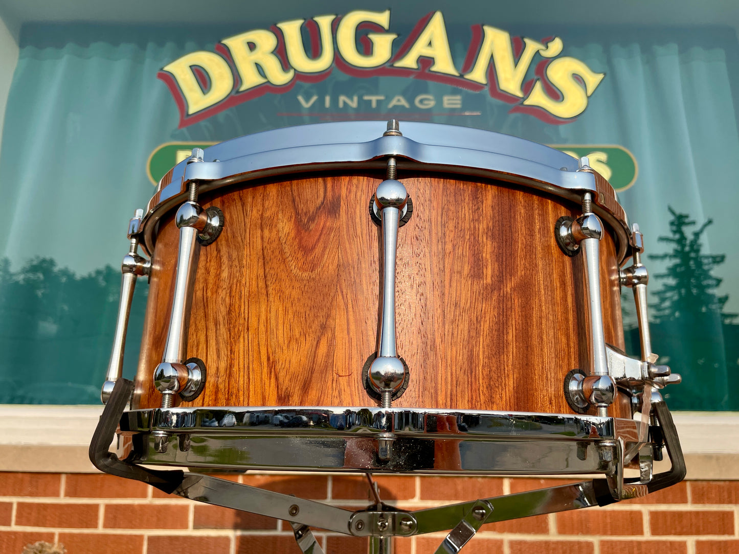 Custom 6.5x14 Stave Shell Snare Drum Diecast Rosewood