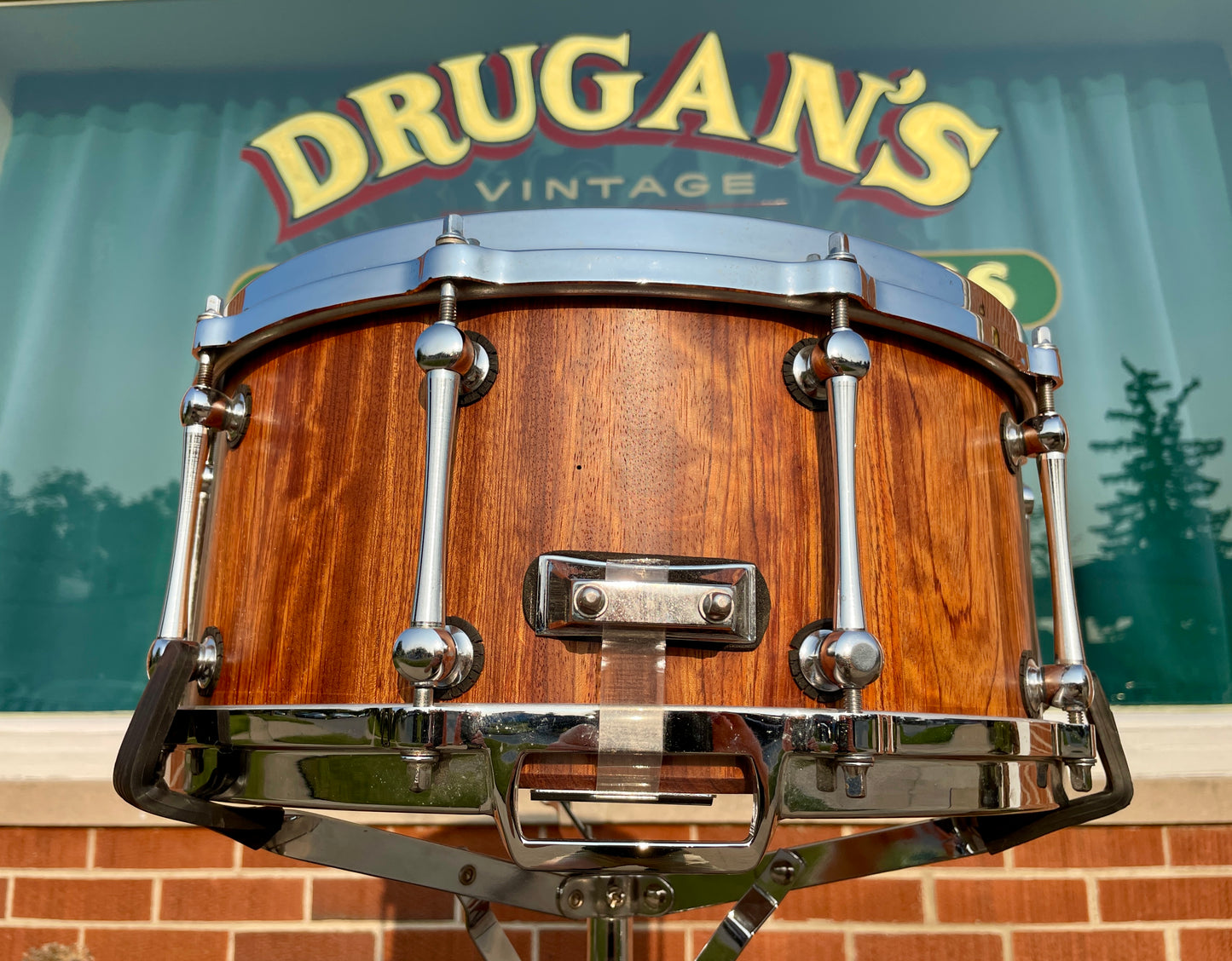 Custom 6.5x14 Stave Shell Snare Drum Diecast Rosewood