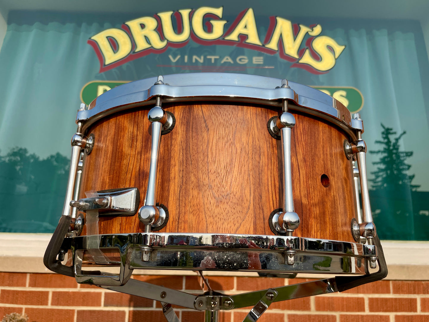 Custom 6.5x14 Stave Shell Snare Drum Diecast Rosewood