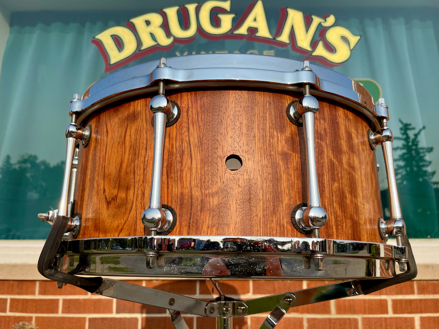 Custom 6.5x14 Stave Shell Snare Drum Diecast Rosewood