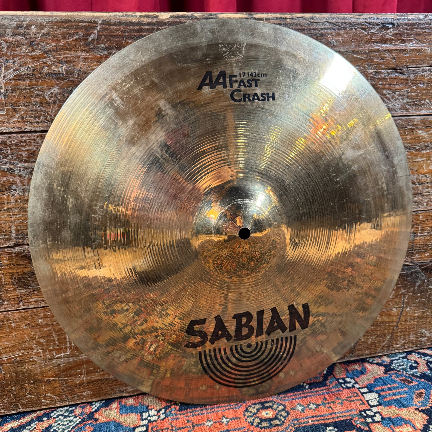 17" Sabian AA Fast Crash Cymbal 1076g Brilliant *Video Demo*