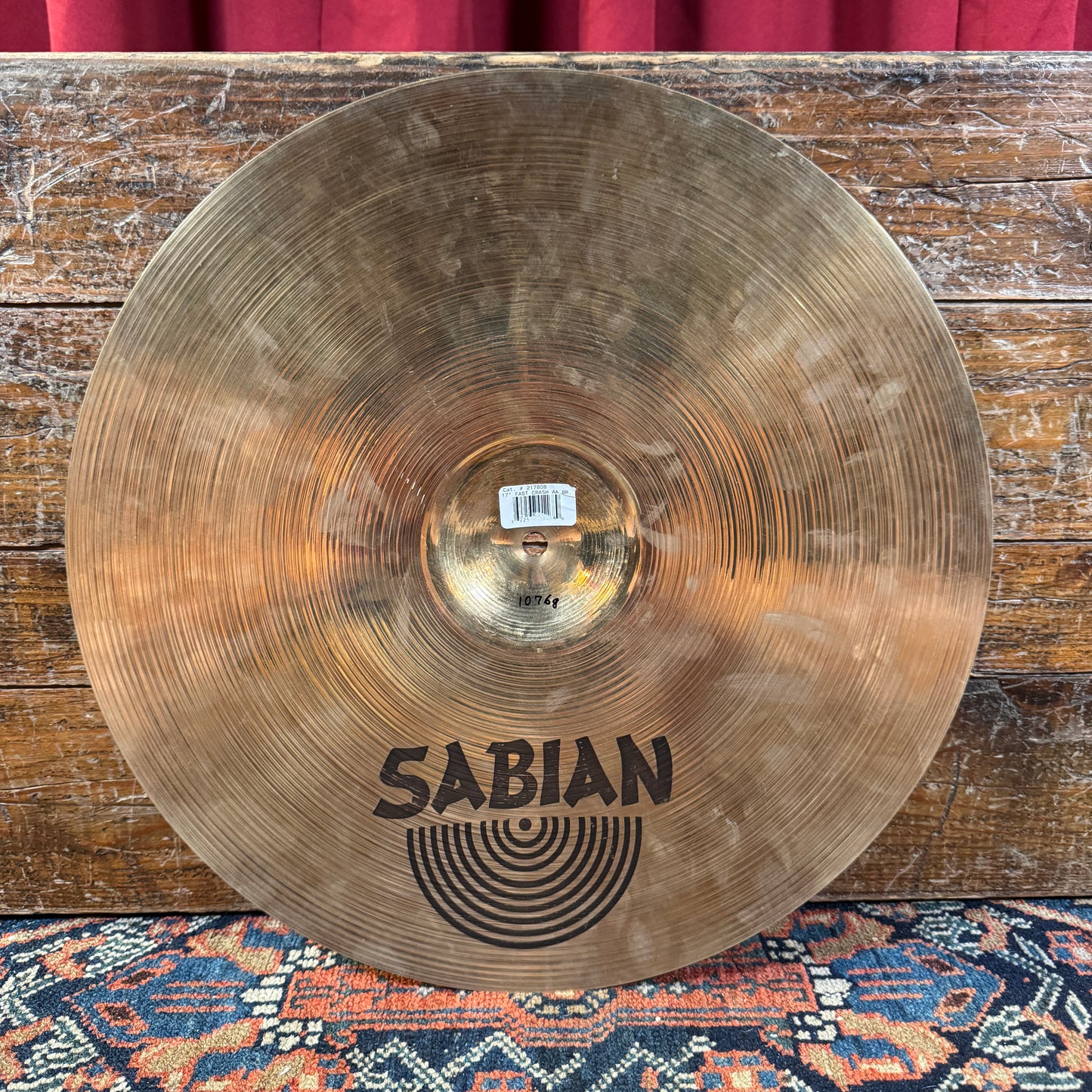 17" Sabian AA Fast Crash Cymbal 1076g Brilliant *Video Demo*