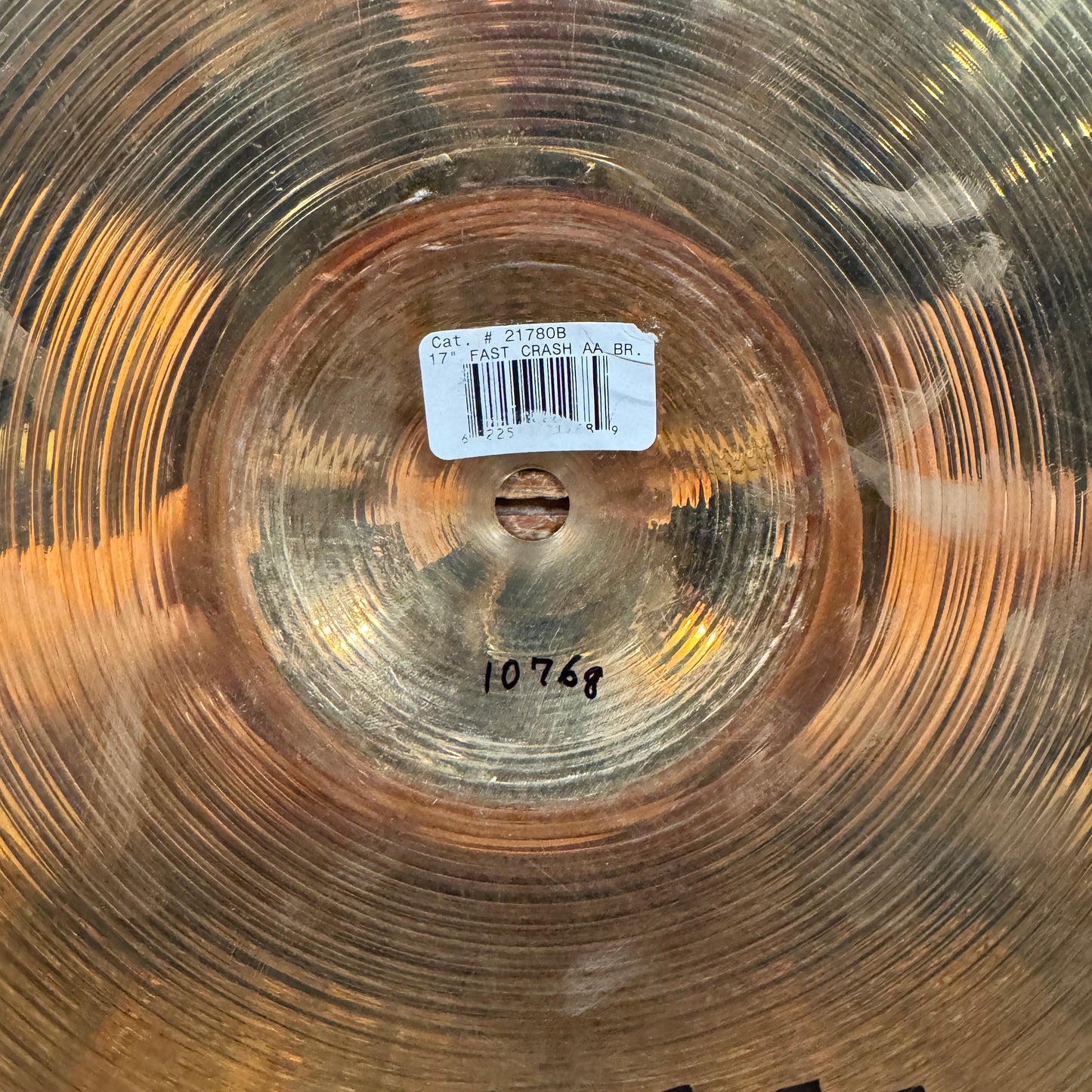17" Sabian AA Fast Crash Cymbal 1076g Brilliant *Video Demo*