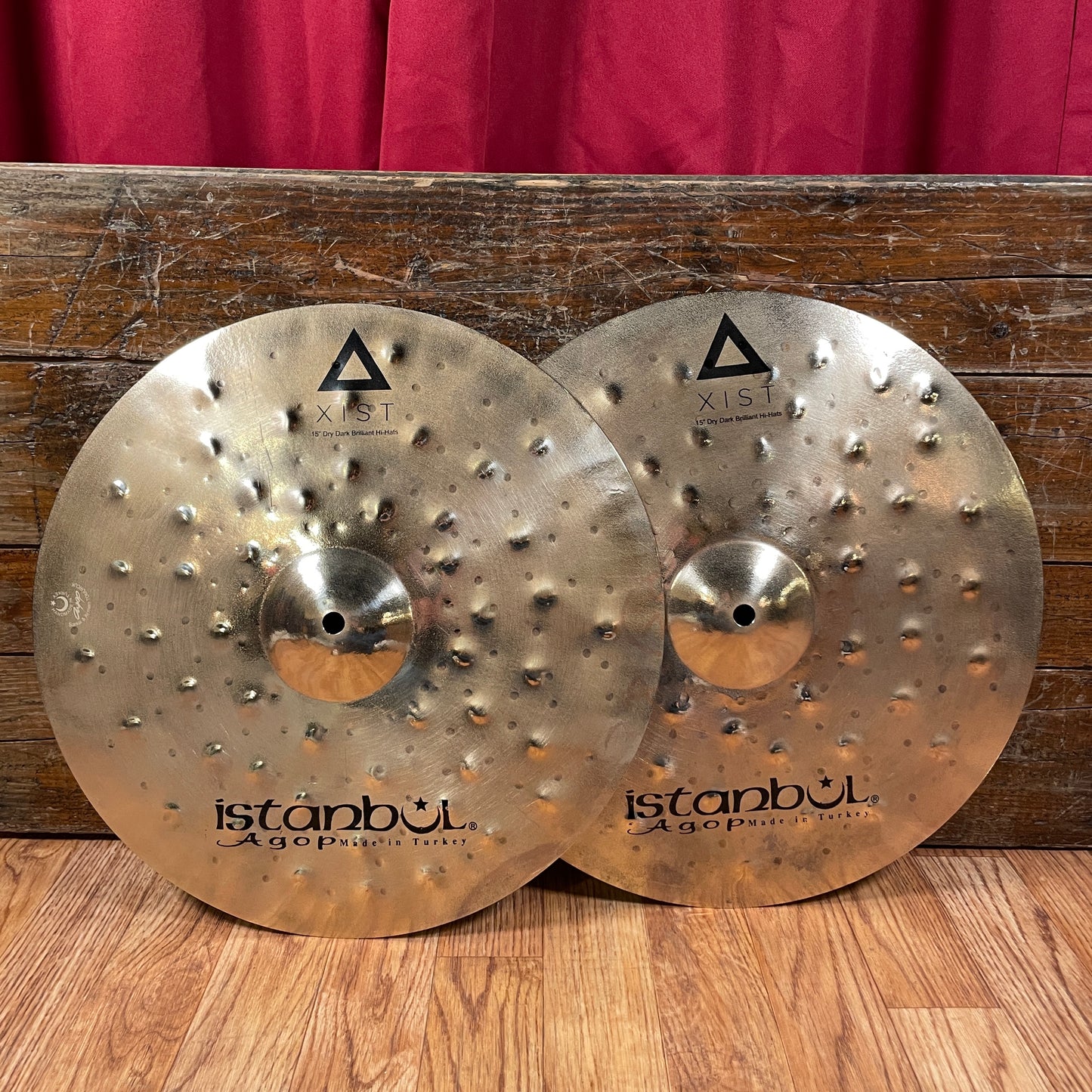 15" Istanbul Agop Xist Dry Dark Brilliant Hi-Hat Cymbal Pair 730g/1156g *Video Demo*