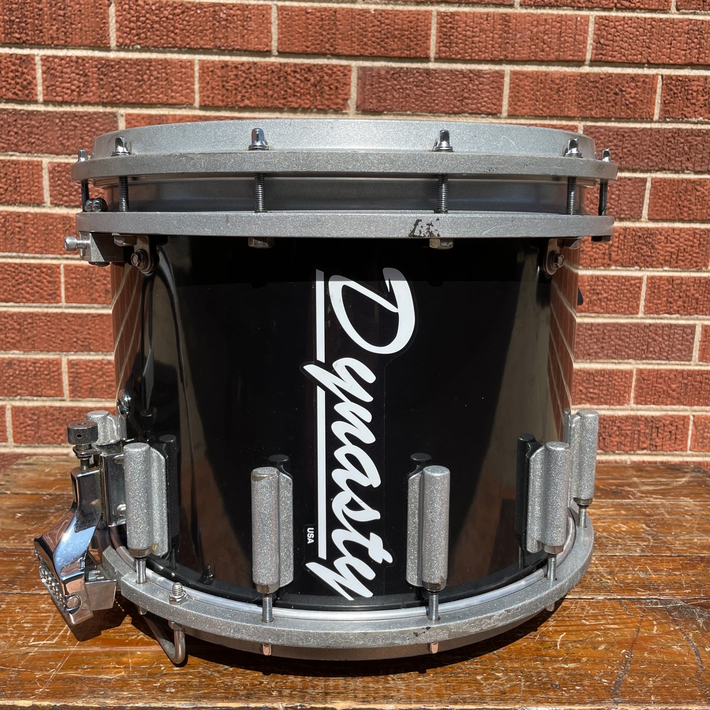 Dynasty DFX 12x14 Marching Snare Drum Black w/ Harness and Case
