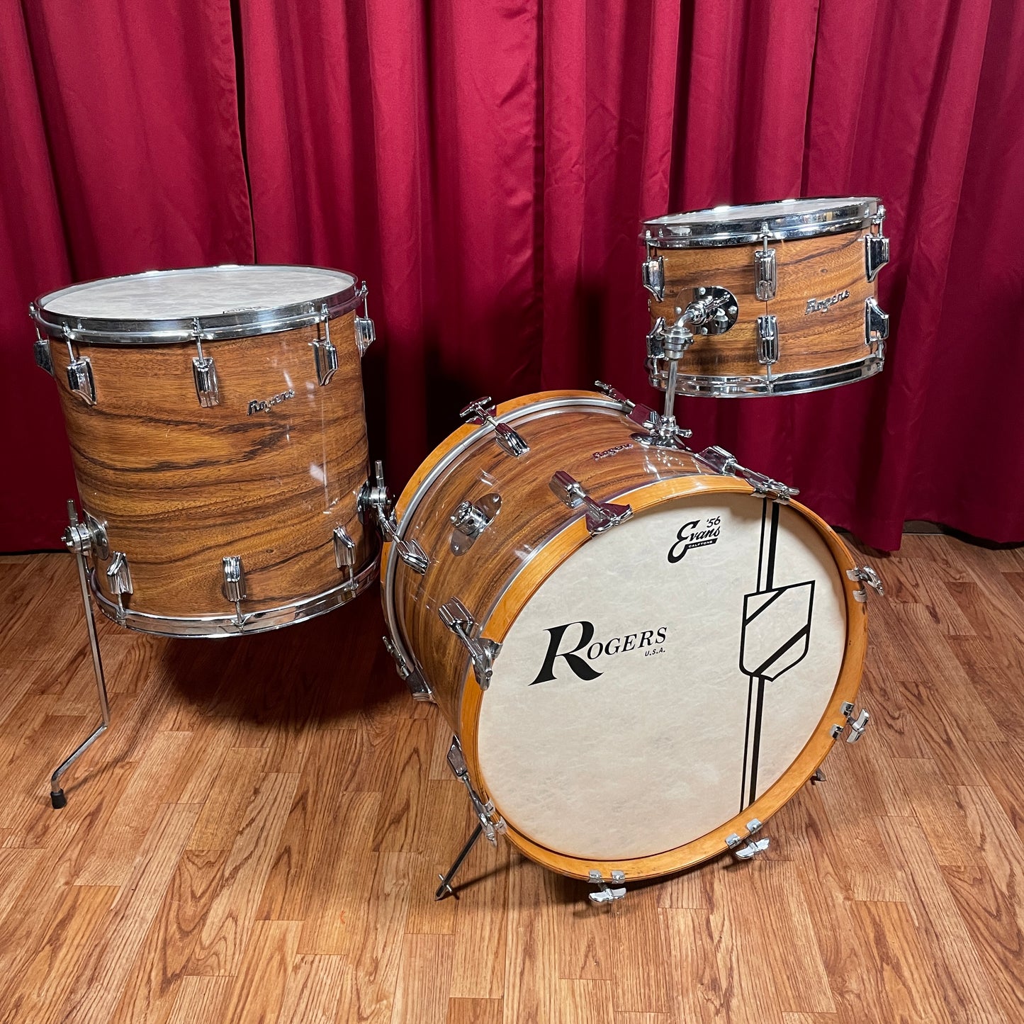 1970s Rogers Headliner Drum Set Koa 20/12/16