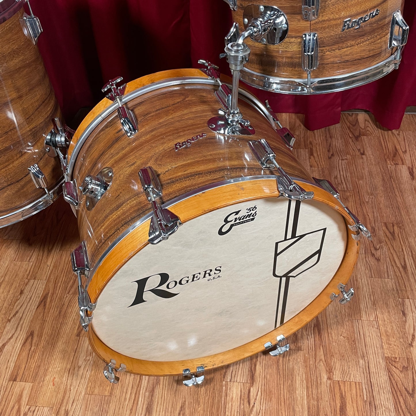 1970s Rogers Headliner Drum Set Koa 20/12/16