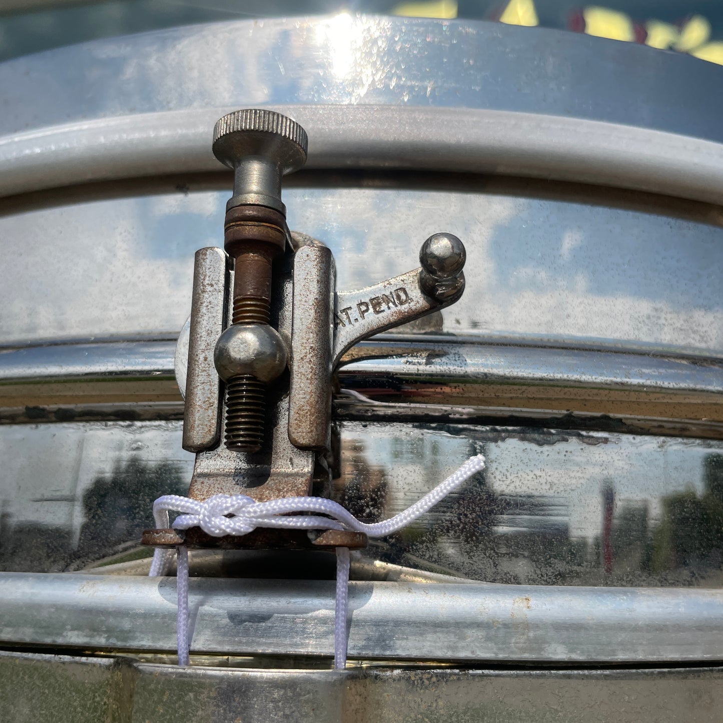 1920s Ludwig 4x14 Dance Model Universal 2-Pc Nickel Over Brass Shell Snare Drum