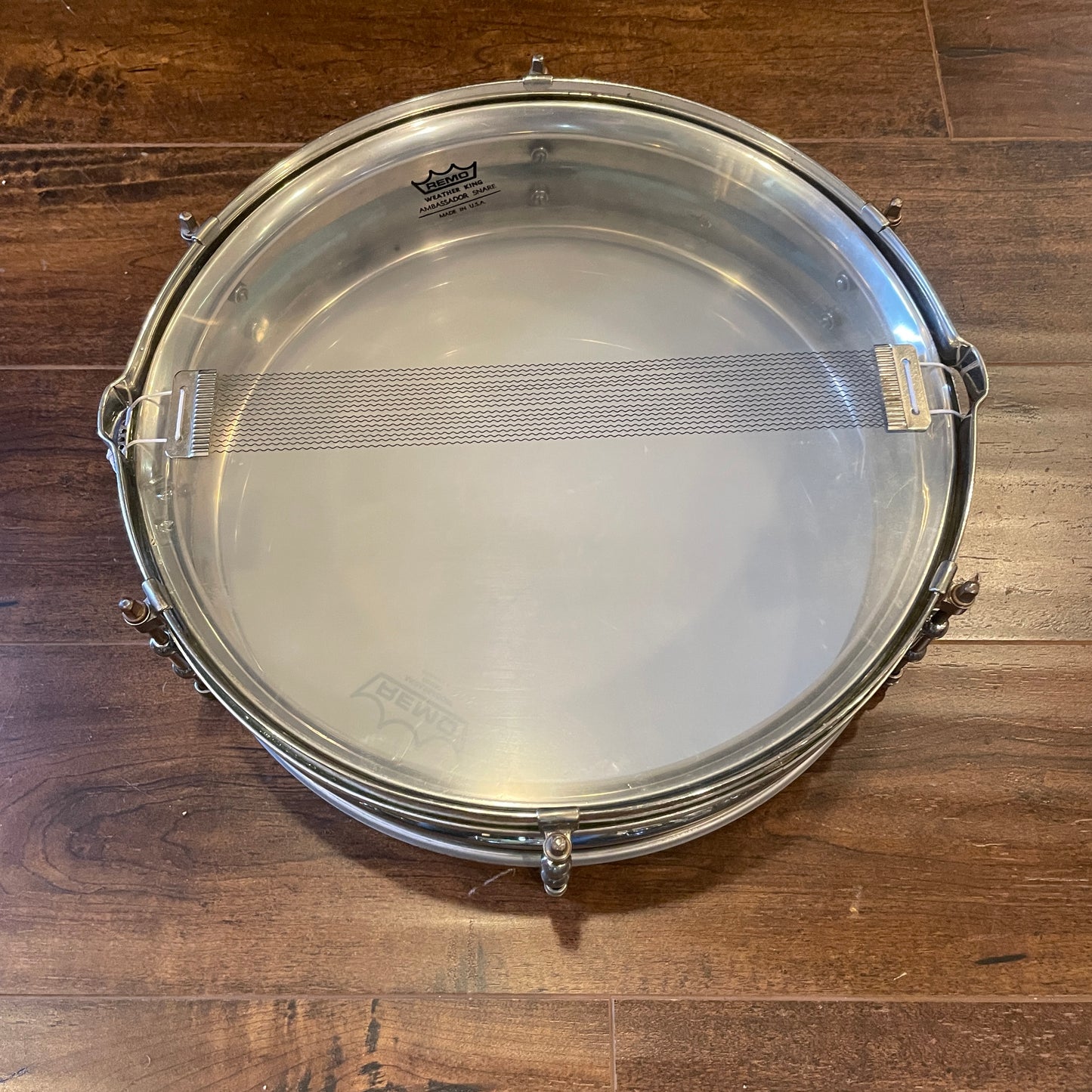 1920s Ludwig 4x14 Dance Model Universal 2-Pc Nickel Over Brass Shell Snare Drum