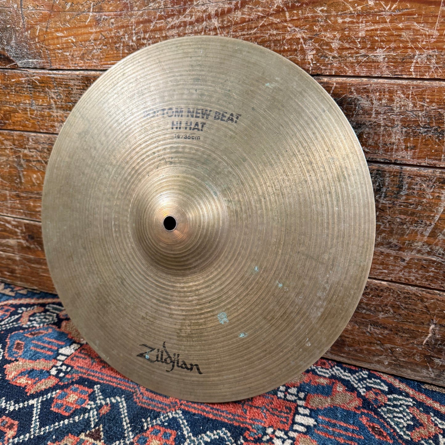 14" Zildjian A 1980s New Beat Bottom Hi-Hat Cymbal Single 1414g